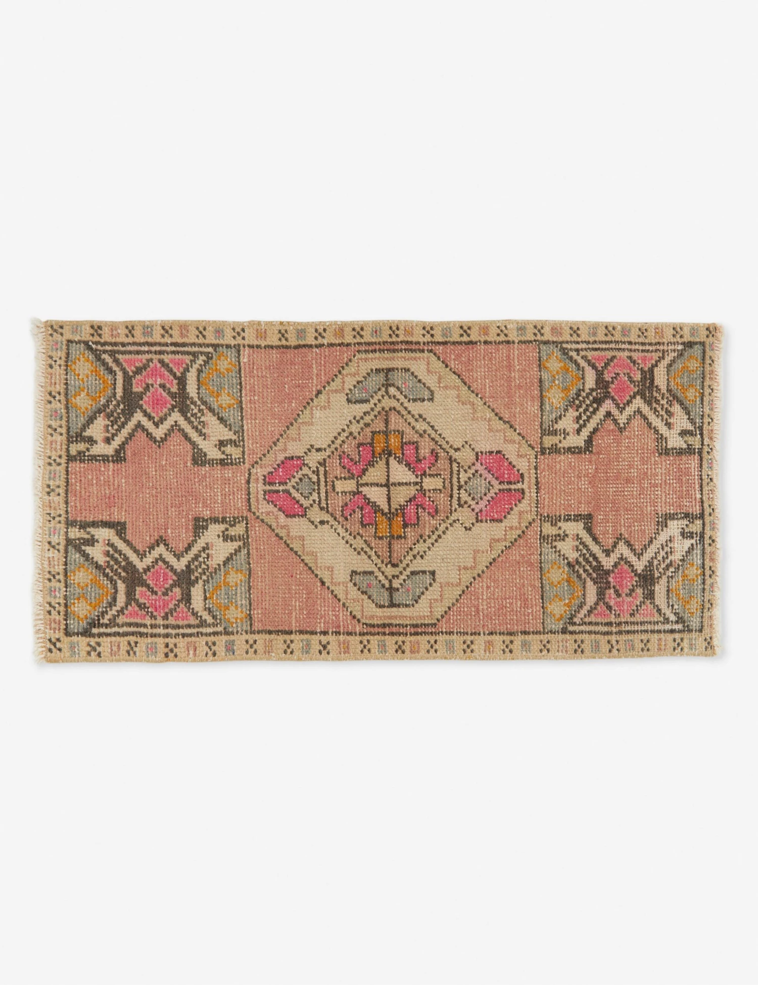 Vintage Turkish Mini Rug No. 101, 1'5" X 3'11"