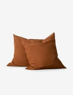 European Flax Linen Euro Pillowcases (Set Of 2) By Cultiver -Famous Decoration Store cultiver linen bedding cedar euro aca2dfcd 87d4 43dc 87b9 63c0d974120d