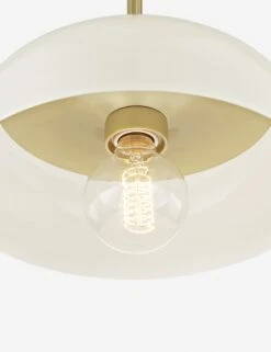 Dea Pendant Light 7 Dea Pendant Light -Famous Decoration Store dea pendant light aged brass and cream 2