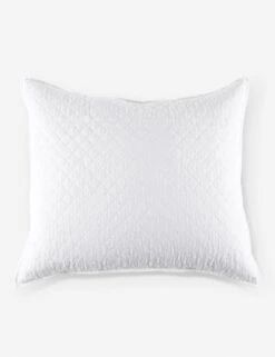 Hampton Quilted Sham By Pom Pom At Home -Famous Decoration Store hampton white euro