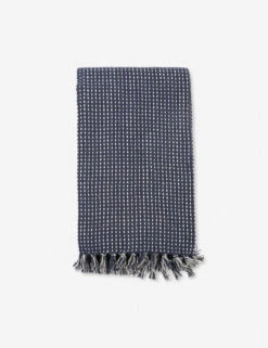 Jasper Cotton Oversized Throw By Pom Pom At Home -Famous Decoration Store jaspernavy