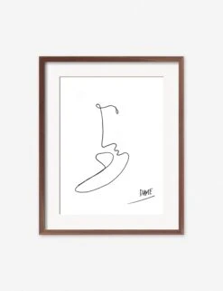 Kiss Print By Damienne Merlina -Famous Decoration Store kiss walnut frame 1