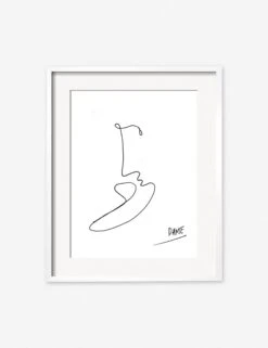 Kiss Print By Damienne Merlina -Famous Decoration Store kiss white frame 1