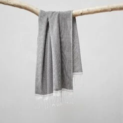 Mediterranean Guest Towel By Coyuchi -Famous Decoration Store mediterranean towel shadow hanging