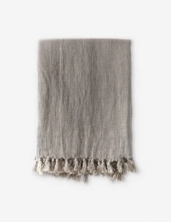 Montauk Linen Blanket By Pom Pom At Home -Famous Decoration Store montauknaturalthrow