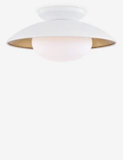 Quinn Semi-Flush Light -Famous Decoration Store quinn semi flush light white med