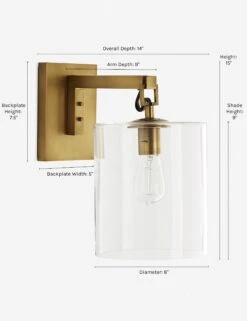 Parrish Sconce By Arteriors 14 Parrish Sconce By Arteriors -Famous Decoration Store reveka sconce gold 2 1564991625 2