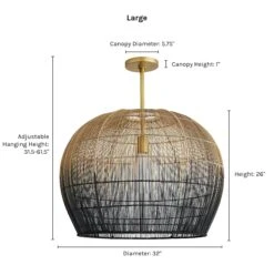 Swami Pendant Light By Arteriors -Famous Decoration Store swami large pendant dimensions